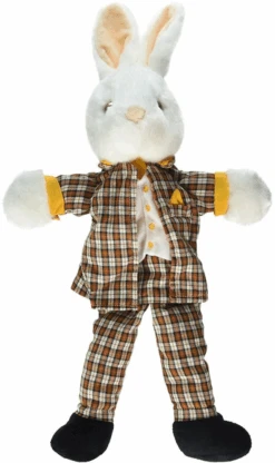 Handpop 40cm Aangeklede Meneer Konijn