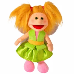 Handpop 40cm Elfje Groene Madeliefje