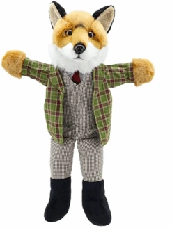 Handpop 40cm Aangeklede Meneer Vos