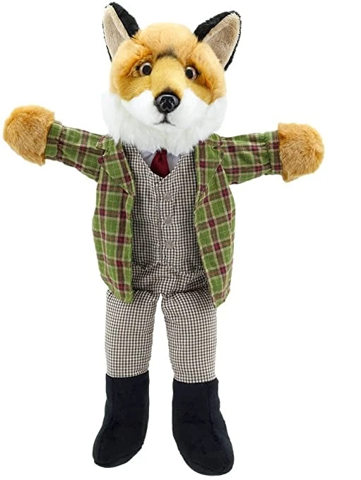 Handpop 40cm Aangeklede Meneer Vos 1 Handpop 40cm Aangeklede Meneer Vos