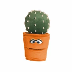 Handpop 30cm Bertus De Pratende Pot Met Cactus